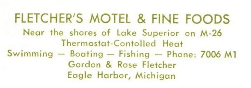 Eagle Harbor Inn (Fletchers Motel) - Postcard